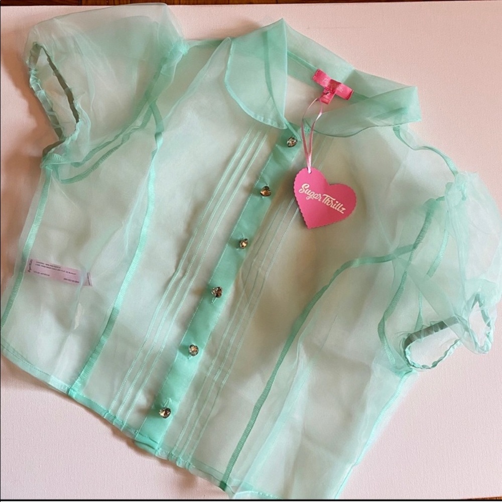 Dolls Kill Sugar Thrillz Chance Encounter Blouse